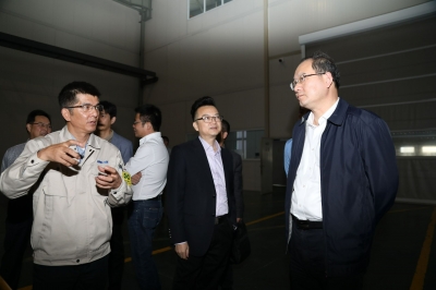 2017年10月25日浙江省委副秘書長、省委辦公廳主任考察天通