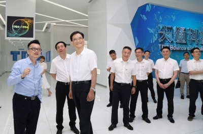 2020年6月16日時任浙江省委常委、統(tǒng)戰(zhàn)部部長熊建平蒞臨天通